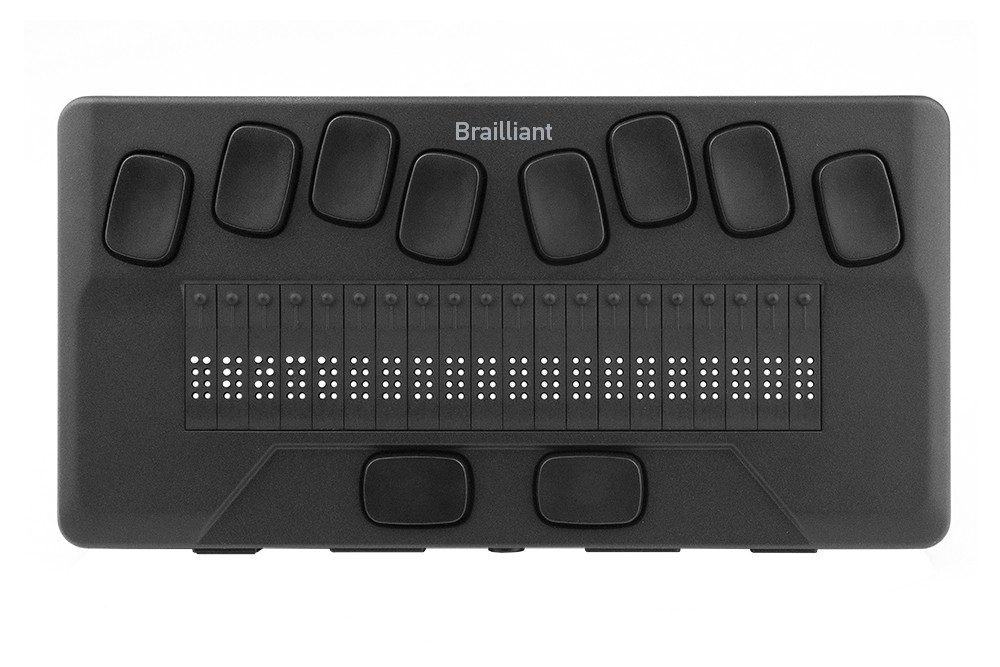 Brailliant BI 20 Braille Display showing Top View
