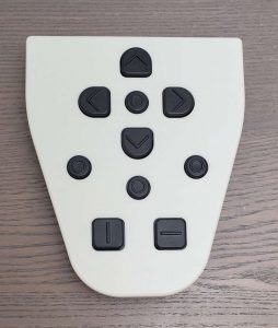 Image of the LyriQ Keypad on a countertop to view the buttons. 