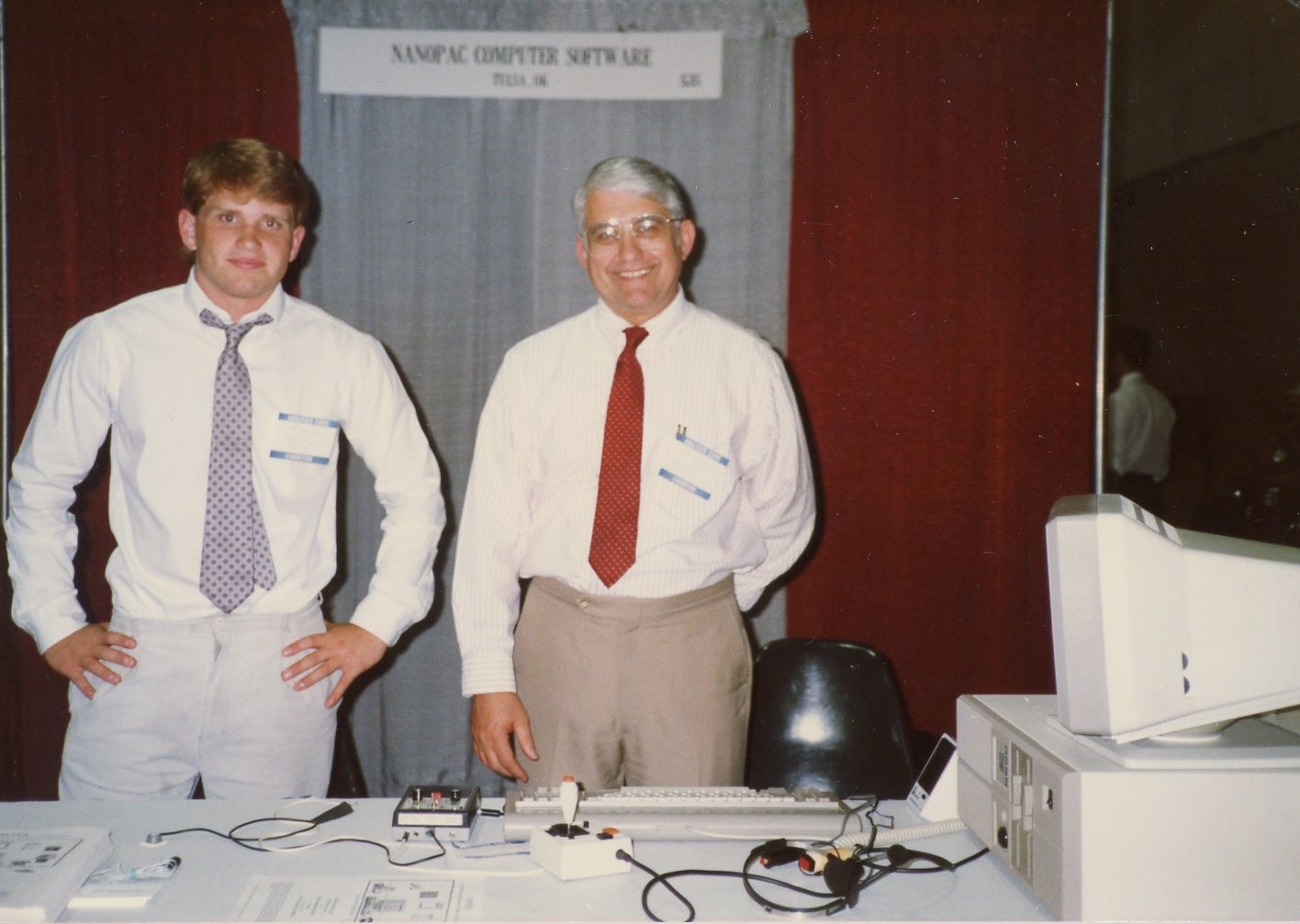 Steve and Silvio Cianfrone at a Tradeshow in 1989