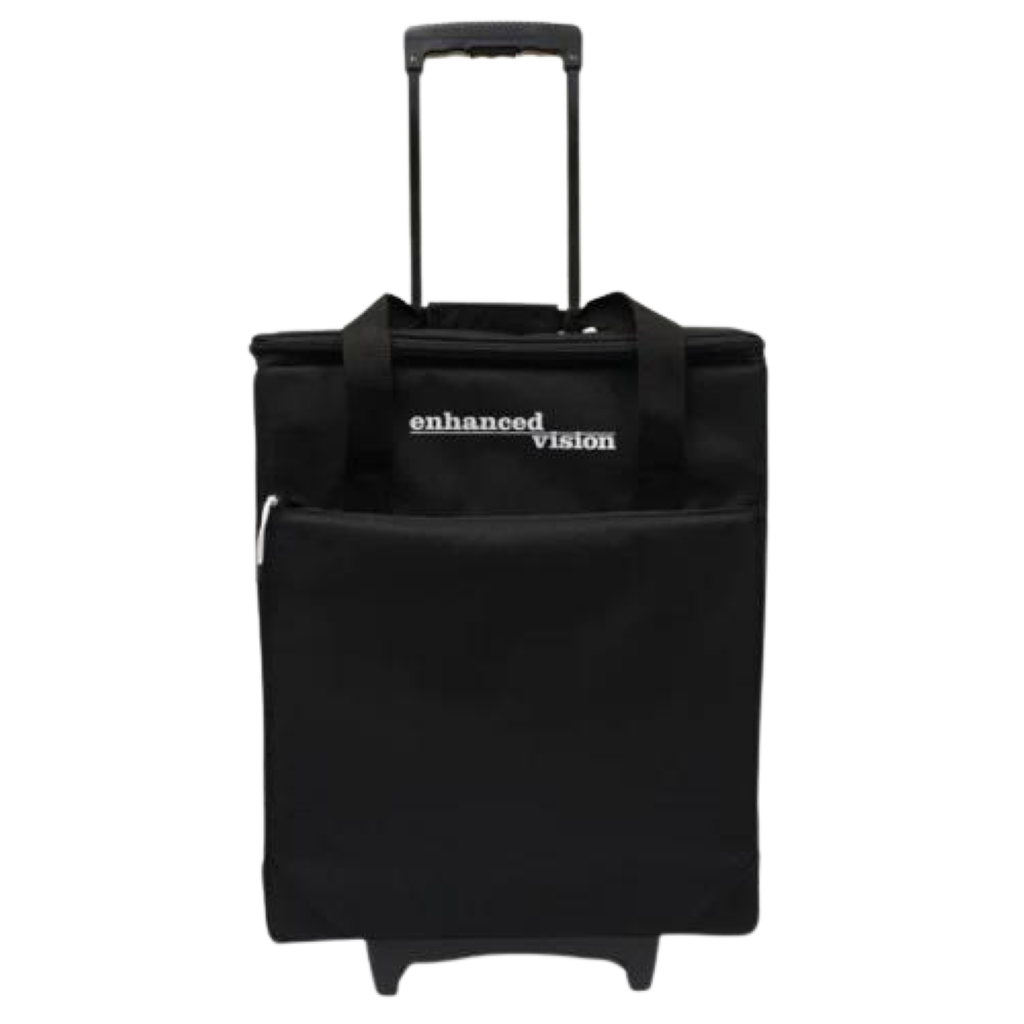 Acrobat HD Ultra Black Carrying Case on suitcase like wheels and handle