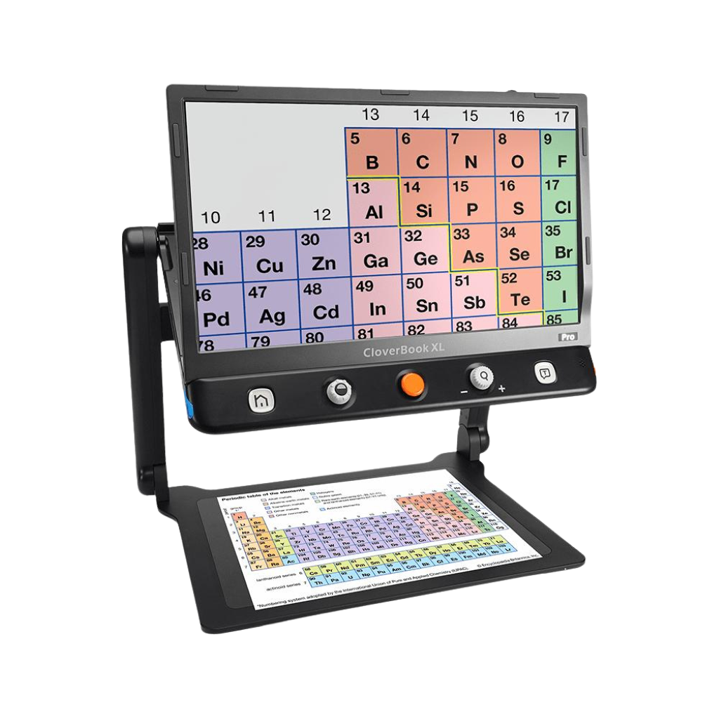 Image of the XL CloverBook viewing the periodic table