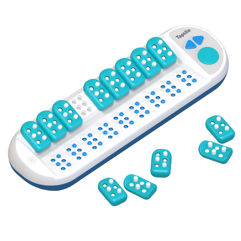 Image of the Taptilo Braille Learning Device