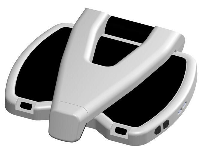 Image of the LyriQ Assistive Reader folded down from above