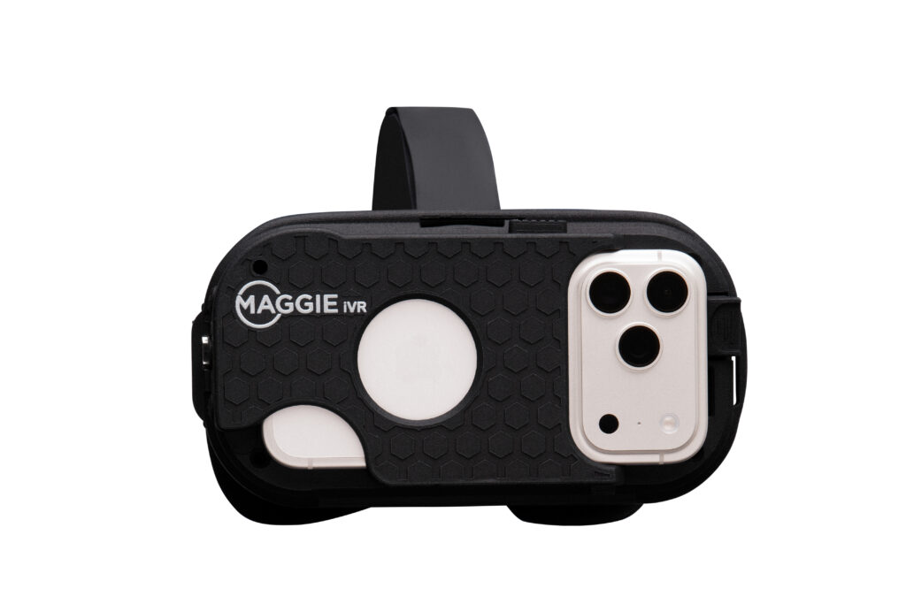 front view of the maggie vision with the iphone 17